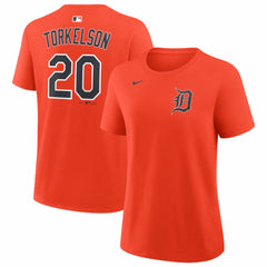 Spencer Torkelson Detroit Tigers Women's Name & Number T-Shirt Orange