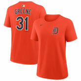 Riley Greene Detroit Tigers Women's Name & Number T-Shirt Orange