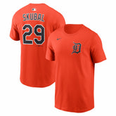 Tarik Skubal Detroit Tigers Name & Number T-Shirt Orange