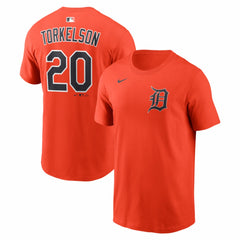 Spencer Torkelson Detroit Tigers Name & Number T-Shirt Orange