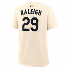 Cal Raleigh Seattle Mariners Women's Name & Number T-Shirt Natural