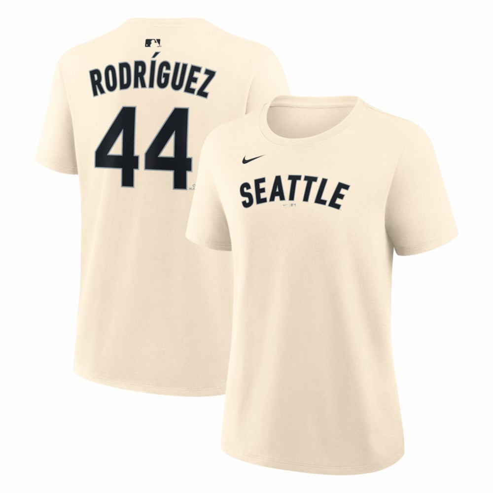 Julio Rodriguez Seattle Mariners Women's Name & Number T-Shirt Natural