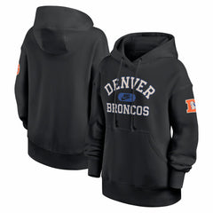 Denver Broncos Women's Oversized Legacy Phoenix Hoodie - Black discount
