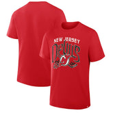 New Jersey Devils Fanatics Hometown Local T-Shirt - Red T-shirts
