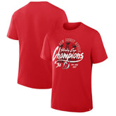 New Jersey Devils Fanatics 3x Stanley Cup Champions T-Shirt - Red T-shirts