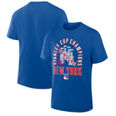 New York Rangers Fanatics 4x Stanley Cup Champions T-Shirt - Blue T-shirts