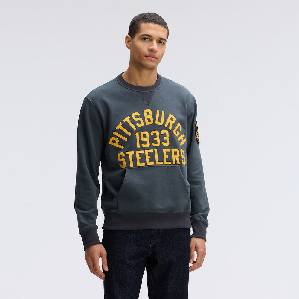 Pittsburgh Steelers IconicFleece Pocket Sweatshirt - Charcoal outlet