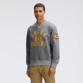 Green Bay Packers IconicFleece Pocket Sweatshirt - Athletic Heather Gray for sale