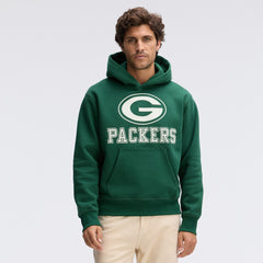 Green Bay Packers IconicFleece Flocked Hoodie - Green discount