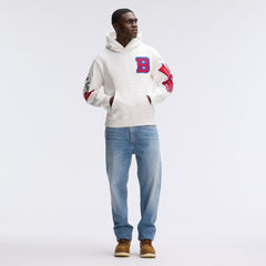 Buffalo Bills IconicFleece Letterman Hoodie - Oatmeal for sale