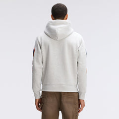 Chicago Bears IconicFleece Letterman Hoodie - Heather Gray cheap