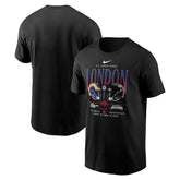 Los Angeles Rams vs. Jacksonville Jaguars International Games London 2025 T-Shirt - Black for sale