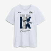 Seattle Seahawks Super Bowl LX Champions Lombardi Trophy T-Shirt - White cheap