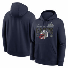 New England Patriots 2025 AFC Champions Glory Shield Hoodie - Navy online