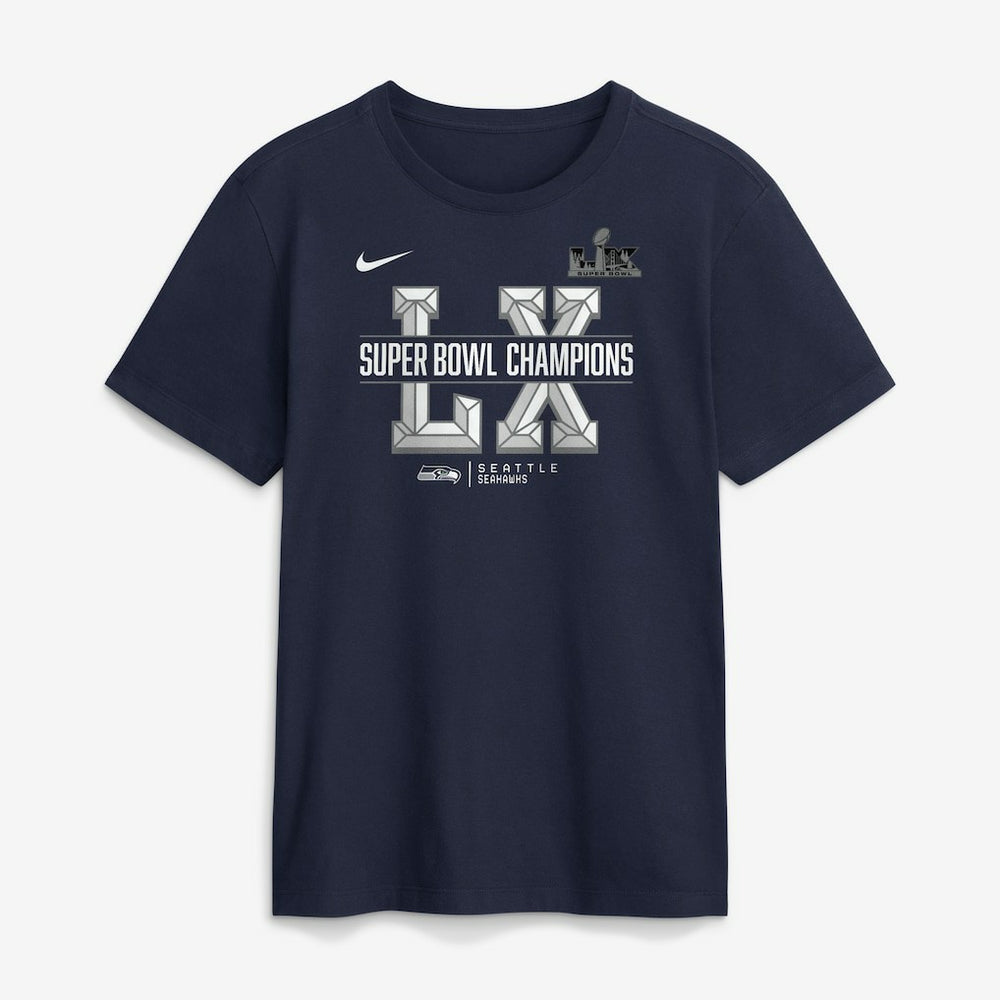 Seattle Seahawks Super Bowl LX Champions Sacrifice T-Shirt - College Navy sale
