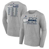 New England Patriots Super Bowl LX Roster Long Sleeve T-Shirt - Heather Gray online