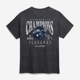 Seattle Seahawks Super Bowl LX Champions Prestigious Run T-Shirt - Heather Charcoal for sale
