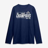 Seattle Seahawks Super Bowl LX Champions Iconic Victory Long Sleeve T-Shirt - College Navy cheap