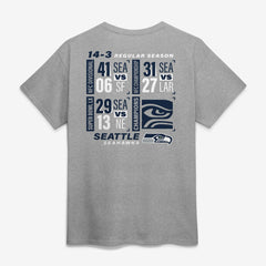 Seattle Seahawks Super Bowl LX Champions Counting Points Score T-Shirt - Steel discount