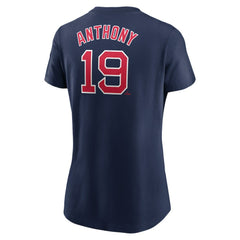 Roman Anthony Boston Red Sox Women's Cooperstown Collection Fuse Name & Number T-Shirt Navy