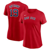 Roman Anthony Boston Red Sox Women's Cooperstown Collection Fuse Name & Number T-Shirt Red