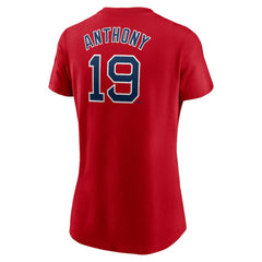 Roman Anthony Boston Red Sox Women's Cooperstown Collection Fuse Name & Number T-Shirt Red