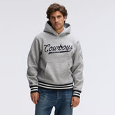 Dallas Cowboys IconicFleece Tipped Hoodie - Heather Gray on sale