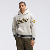 Green Bay Packers IconicFleece Tipped Hoodie - Oatmeal cheap