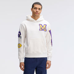 Minnesota Vikings IconicFleece Letterman Hoodie - Oatmeal sale