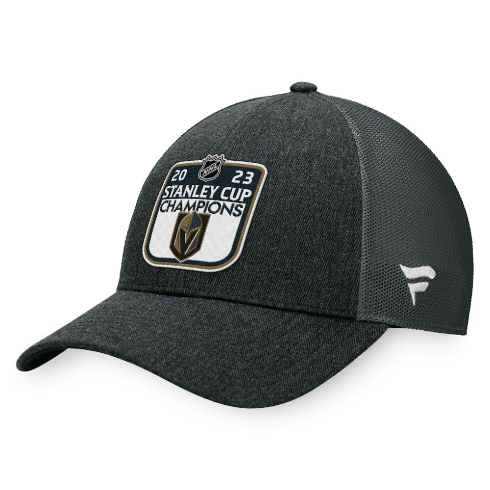 Vegas Golden Knights Fanatics 2023 Stanley Cup Champions Locker Room Adjustable Hat - Charcoal Hats