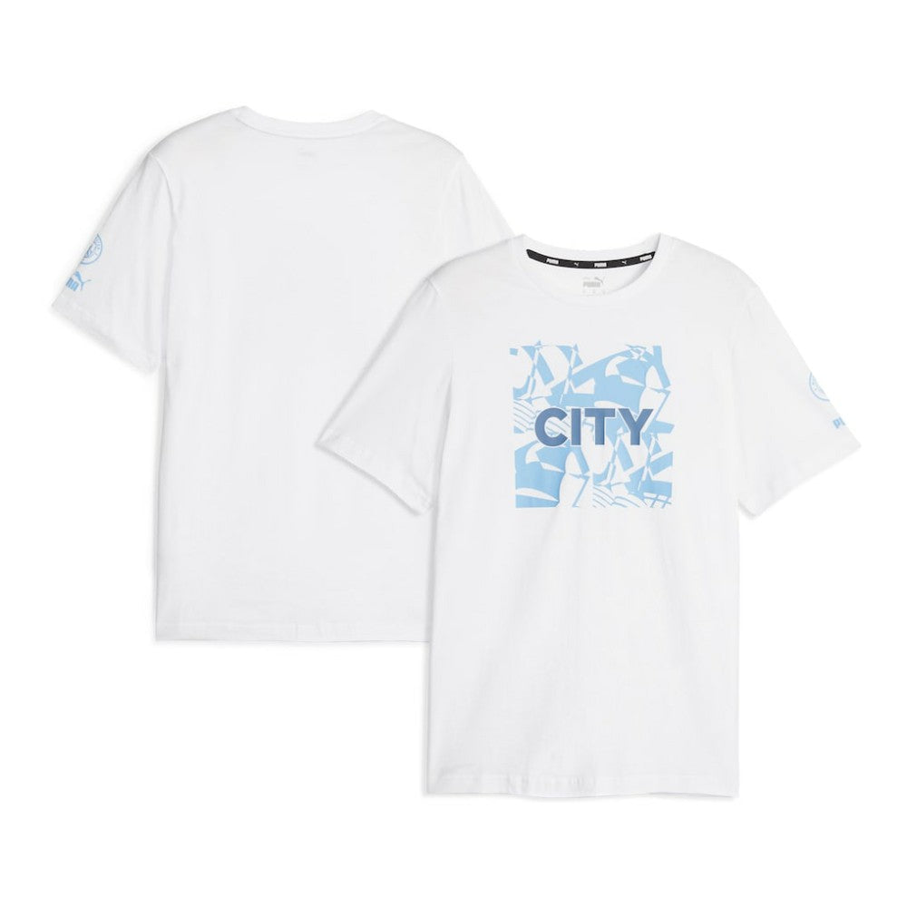 Manchester City FtblCore Graphic T-Shirt - White discount