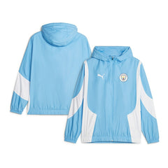 Manchester City 2023/24 Pre-Match Anthem Full-Zip Hoodie Jacket - Sky Blue shop