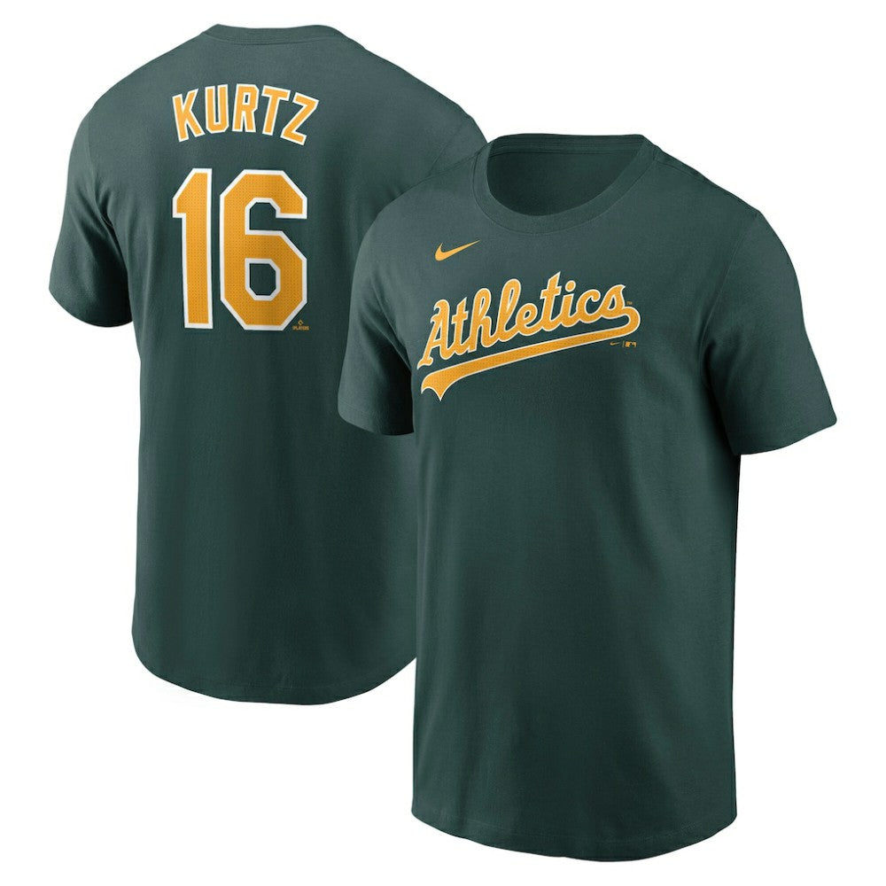 Nick Kurtz Athletics Fuse Name & Number T-Shirt Green