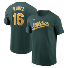 Nick Kurtz Athletics Fuse Name & Number T-Shirt Green