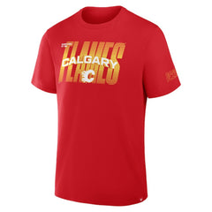 Calgary Flames Fanatics Team Vision Legacy T-Shirt - Red T-shirts