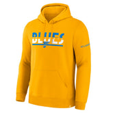 St. Louis Blues Fanatics Half Wall Legacy Hoodie - Gold Hoodies