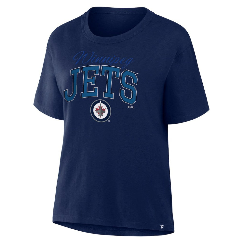 Winnipeg Jets Fanatics Women's Line Change Legacy T-Shirt - Navy T-shirts