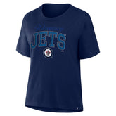 Winnipeg Jets Fanatics Women's Line Change Legacy T-Shirt - Navy T-shirts