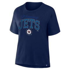 Winnipeg Jets Fanatics Women's Line Change Legacy T-Shirt - Navy T-shirts
