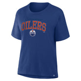 Edmonton Oilers Fanatics Women's Line Change Legacy T-Shirt - Royal T-shirts