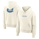 Montreal Canadiens Fanatics Women's Neutral Zone Legacy Hoodie - Cream Hoodies