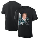 Macklin Celebrini San Jose Sharks Fanatics Caricature Player T-Shirt - Black T-shirts