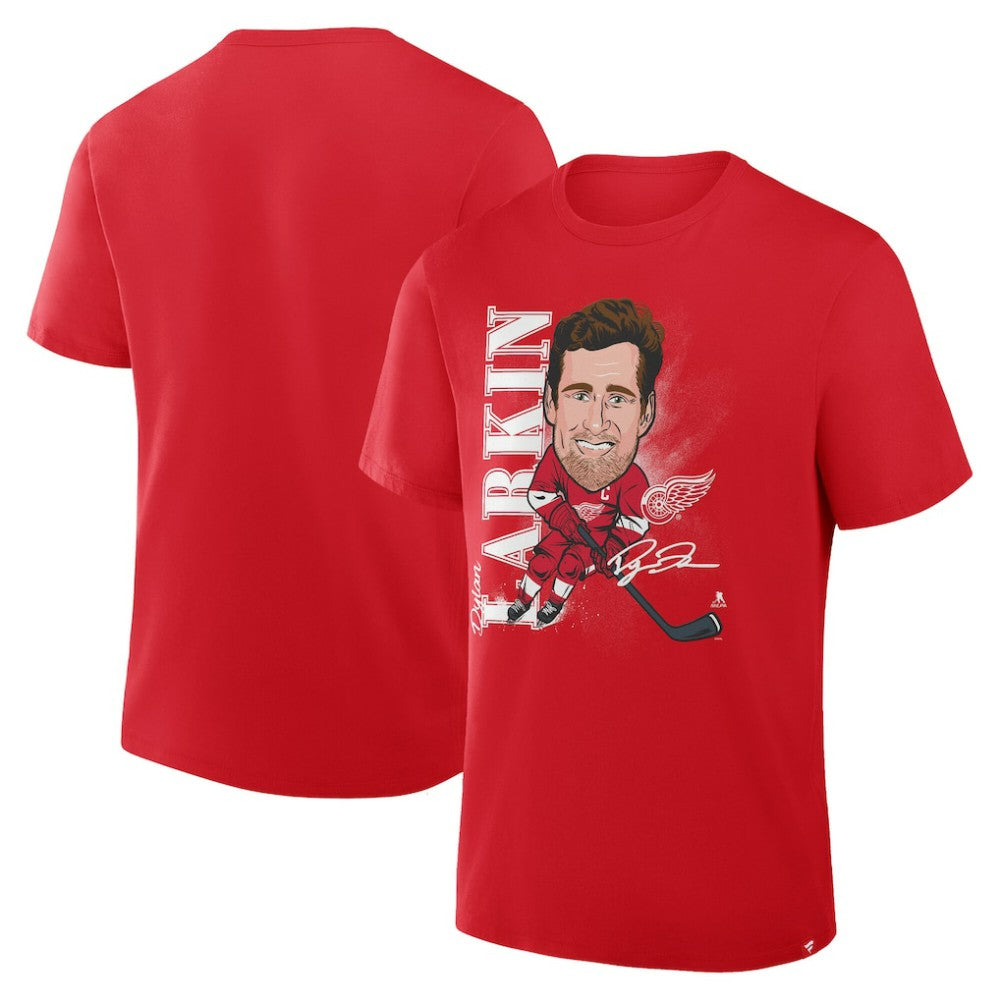Dylan Larkin Detroit Red Wings Fanatics Caricature Player T-Shirt - Red T-shirts