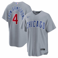 Pete Crow-Armstrong Chicago Cubs Road Replica Jersey Gray