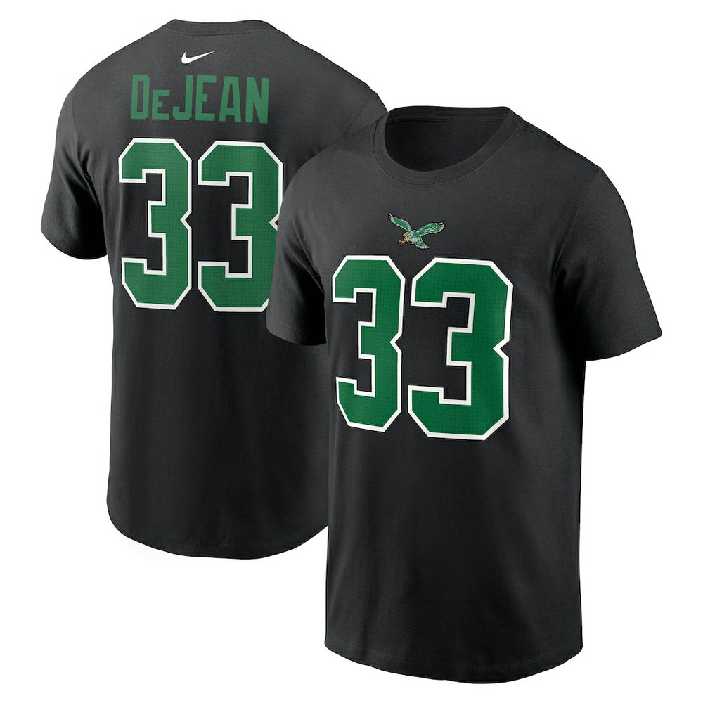 Cooper DeJean Philadelphia Eagles Player Name & Number T-Shirt - Black sale