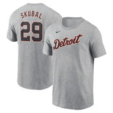 Tarik Skubal Detroit Tigers Fuse Name & Number T-Shirt Gray