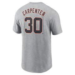 Kerry Carpenter Detroit Tigers Fuse Name & Number T-Shirt Gray
