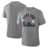 Detroit Tigers Nostalgia Tri-Blend T-Shirt Heather Gray