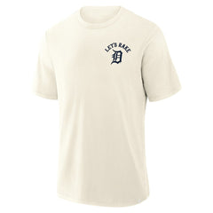 Detroit Tigers Nostalgia Stadium Slub T-Shirt Cream