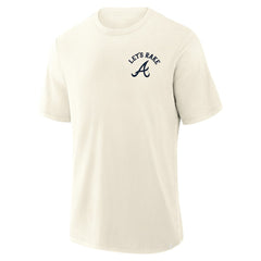 Atlanta Braves Nostalgia Stadium Slub T-Shirt Cream